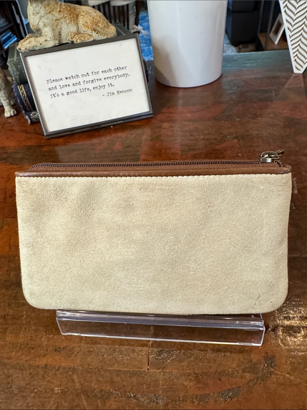 Vintage Coach Suede Corset Laced Wristlet (Style 7139) - Picture 7 of 13